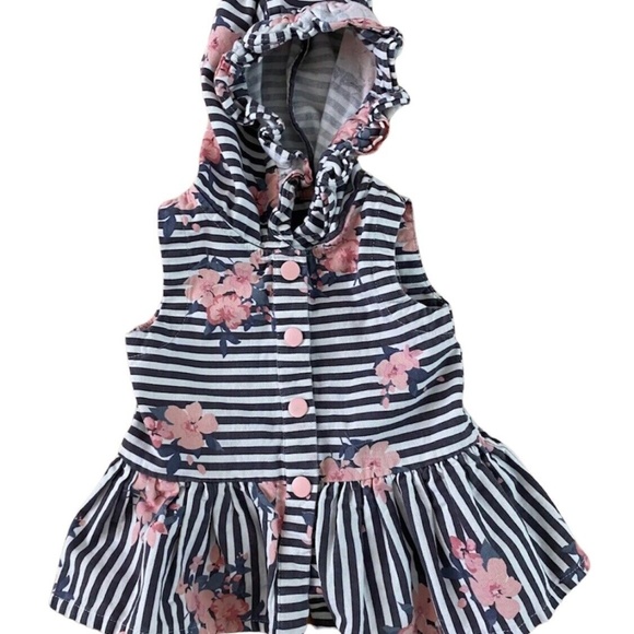 Lot (3) Cynthia Rowley Oshkosh Vest Jacket Girls 12/ 12-18 Months Fleece - Picture 3 of 8